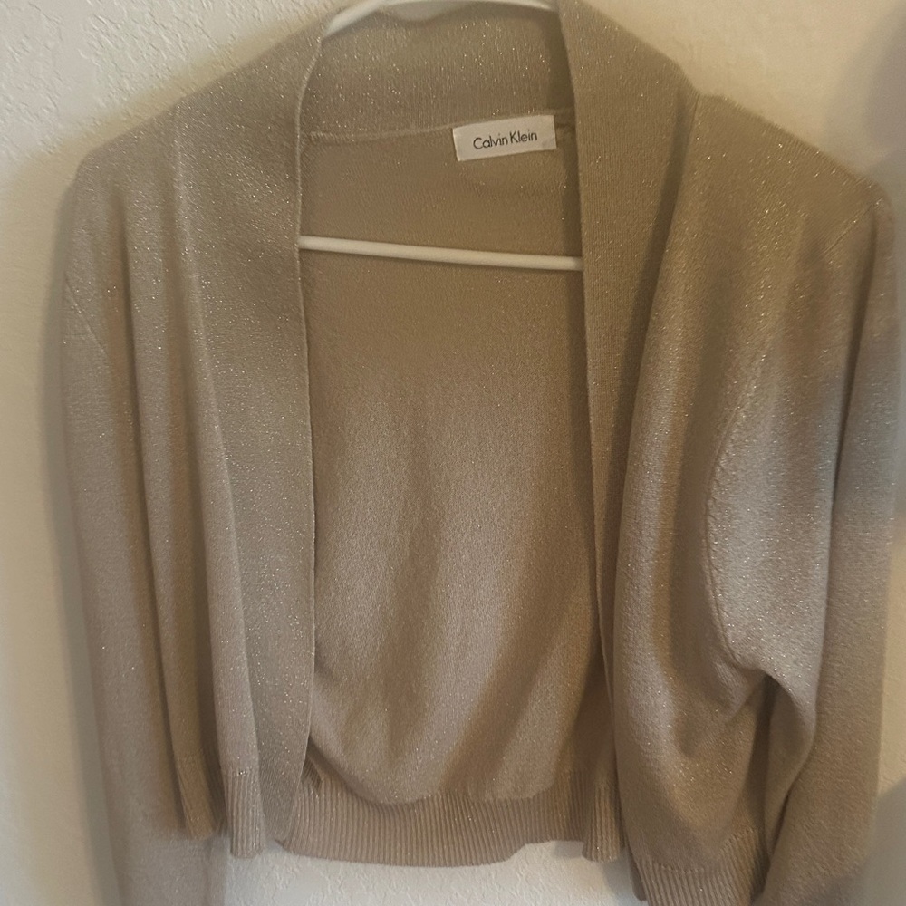 Calvin Klein Women's Beige Shrug NEW